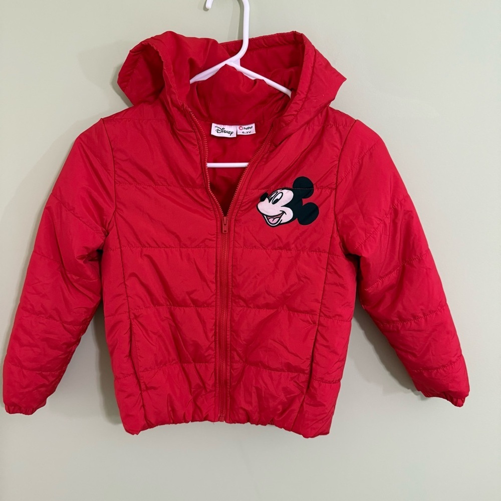 NEW Disney Red Mickey Mouse puffer Jacket unisex - Picture 3 of 8